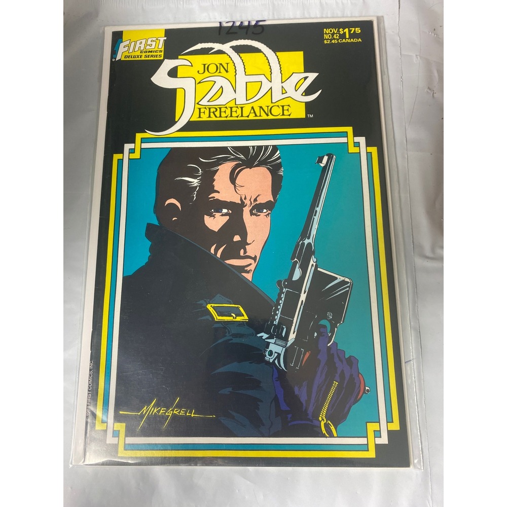 Jon Sable Freelance 42 First Comics Nov 1986 Mike‎ Grell Copper Age Comic Book